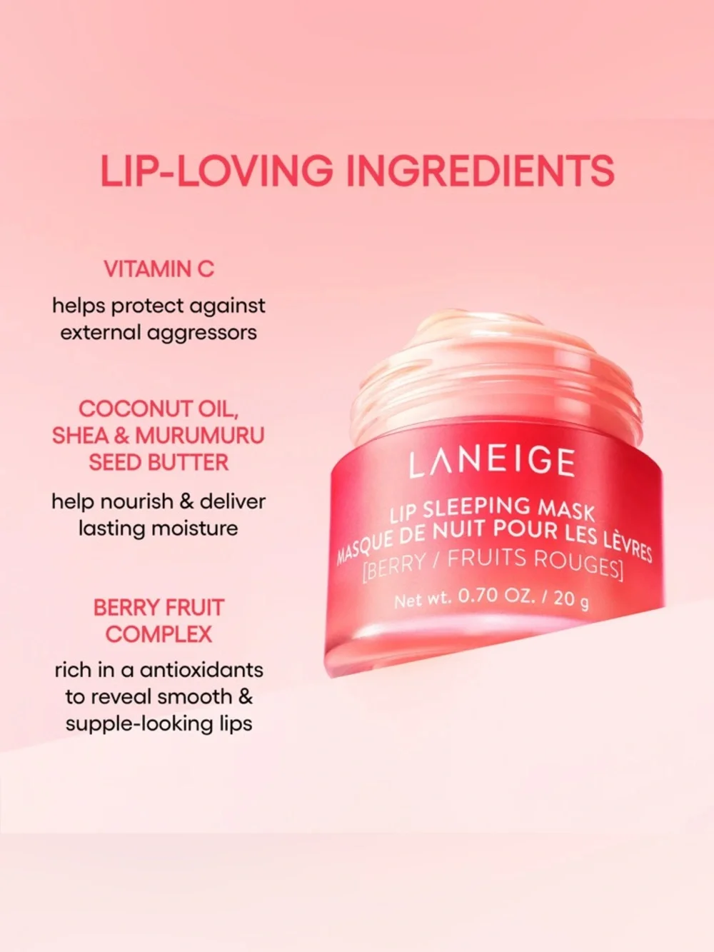 NEW LANEIGE Lip Sleeping Mask original Berry